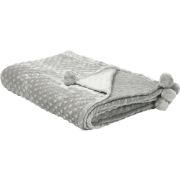 SAMUR - Plaid - Lichtgrijs - 200 x 220 cm - Polyester