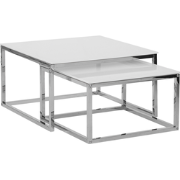 BREA  - Salontafel - Wit - Veiligheidsglas