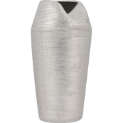 APAMEA - Decoratieve vaas - Zilver - Keramiek