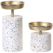 KAENGAN - Kandelaar set van 2 - Goud - Aluminium