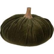 Clayre & Eef Decoratie Pompoen Groen Polyester