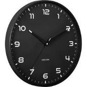 Wandklok Orgullo - Mat zwart - Ø40cm