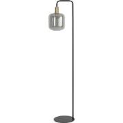 Light & Living - vloerlamp - Lekar - zwart - glas metaal - kleurglas-l...