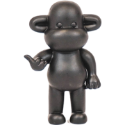 Ornament - Hang Loose Monkey Figurine 'The Legend'  - Black - 11x7x19c...