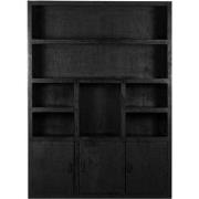 Kast Xander Mangohout Zwart XL - Giga Meubel