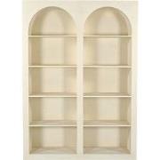 Vakkenkast Beige - 150x38x210cm - Hout - Kast Fien