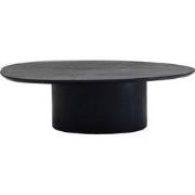 Salontafel Zwart 110cm - Organische Vorm - Tafel Nara