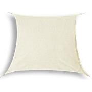 hanSe® Schaduwdoek Vierkant Waterafstotend 2,5x2,5 m Zonnedoek Creme
