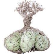 PTMD Deco Object Peony - 19x17x8 cm - Hout - Groen