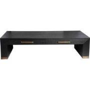 PTMD Salontafel Tiess - 165x80x40 cm - Hout - Zwart