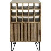 Wijnkast Mangohout - 35x56x90cm - 15 Vakken