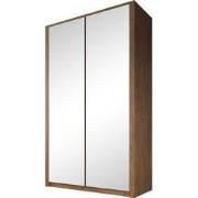 Meubella - Kledingkast Malibu - Eiken - 113 cm - Met spiegel