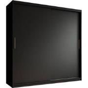 Meubella - Kledingkast Mandalin - Zwart - 200 cm