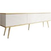 Meubella - TV-Meubel Orleans 2 - Wit - 175 cm - Staand