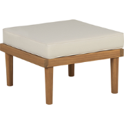 BARATTI  - Tuin ottomaan - Lichtbeige - Acaciahout