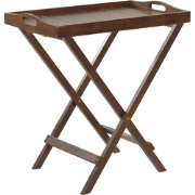 AMANTEA - Tuintafel - Donkere houtkleur - 45 x 68 cm - Acaciahout