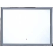 ARGENS - LED-spiegel - Zilver - 90 x 70 cm - Synthetisch materiaal