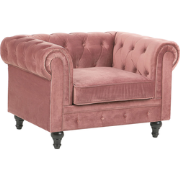 CHESTERFIELD - Chesterfield fauteuil - Perzik - Fluweel