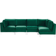 EVJA - Hoekbank - Groen - Linkerzijde - 300 cm - Fluweel