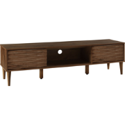 KAYAN - TV-meubel - Donkere houtkleur - MDF