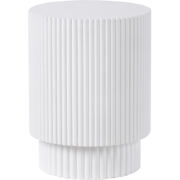 BICCARI - Bijzettafel - Wit - Lichtbeton