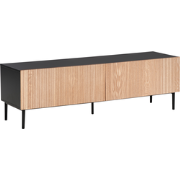 BLYTHE - TV-meubel - Zwart/Bruin - MDF