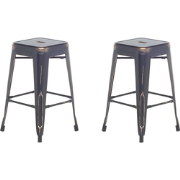 CABRILLO - Barkruk - Set van 2 - Zwart - Staal