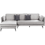 ALTAN - Hoekbank - Lichtgrijs - Rechtszijdig - Fluweel