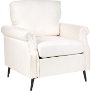 VIETAS - Fauteuil - Wit - Polyester