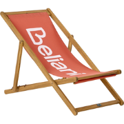 ANZIO  - Strandstoel - Lichthout/Rood - Acaciahout