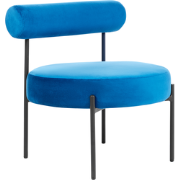 ALPHA - Fauteuil - Marineblauw - Fluweel