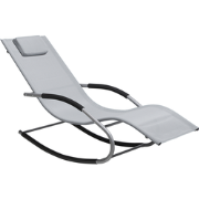 CARANO  - Strandstoel - Lichtgrijs - Staal