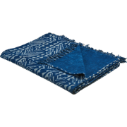 SHIVPURI - Plaid - Marineblauw - 130 x 180 cm - Katoen