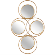 LESCAR - Wandspiegel - Goud - IJzer