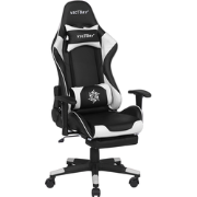 VICTORY - Gamestoel - Zwart/ Wit - Kunstleer