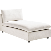 VIZILLE - Chaise longue - Gebroken wit - Polyester
