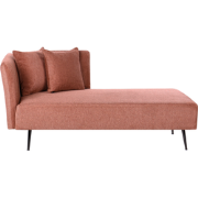 RIOM - Chaise longue - Rood - Linkszijdig - Stof