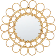 BABAI - Wandspiegel - Natuurlijk  - Rotan