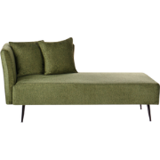 RIOM - Chaise longue - Groen - Linkszijdig - Stof