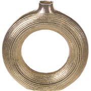 COMAL - Decoratieve vaas - Goud - Aluminium