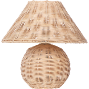 CINDER - Tafellamp - Naturel - Rotan