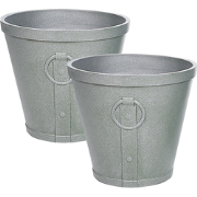 VARI - Plantenbak - Grijs - 45 cm - Klei-vezelmengsel