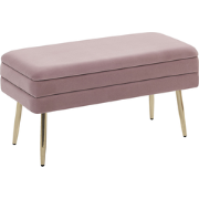 DURHAM - Hocker - Roze - Fluweel