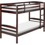 REGAT - Stapelbed - Donkerbruin - 90 x 200 - Grenenhout