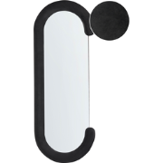 LOCHES - Wandspiegel - Zwart - Fluweel