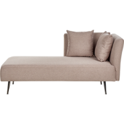 RIOM - Chaise longue - Lichtbruin - Rechtszijdig - Stof