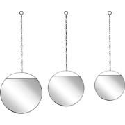 ODOS - Wandspiegel - Zwart  - IJzer