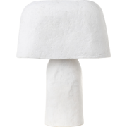 CARRASCO - Tafellamp - Wit - Papier-maché