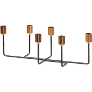 BANGKA - Kandelaar - Zwart - Metaal