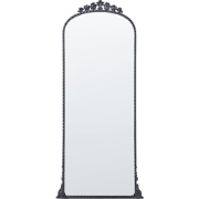 LIVRY - Wandspiegel - Zwart - 51 x 114 cm - Metaal